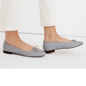 Madewell Adelle “Morning Mist” Lilac Textured Women's Gray/Purple Ballet Flats